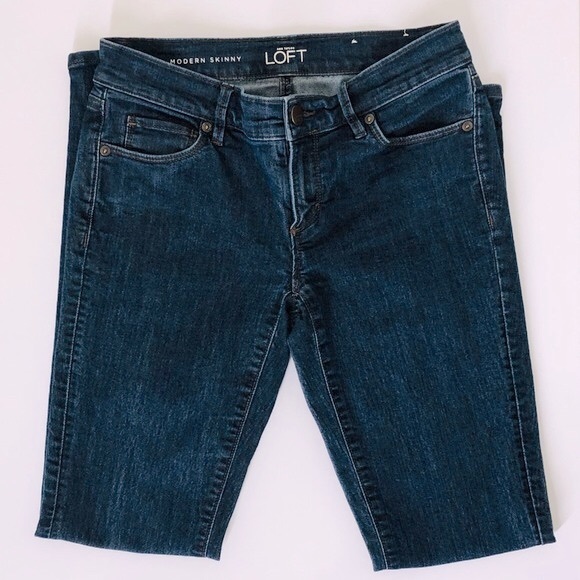 LOFT Ann Taylor Modern Skinny women blue Jeans NWOT - Picture 2 of 8